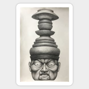 Ancient sculpture Sticker